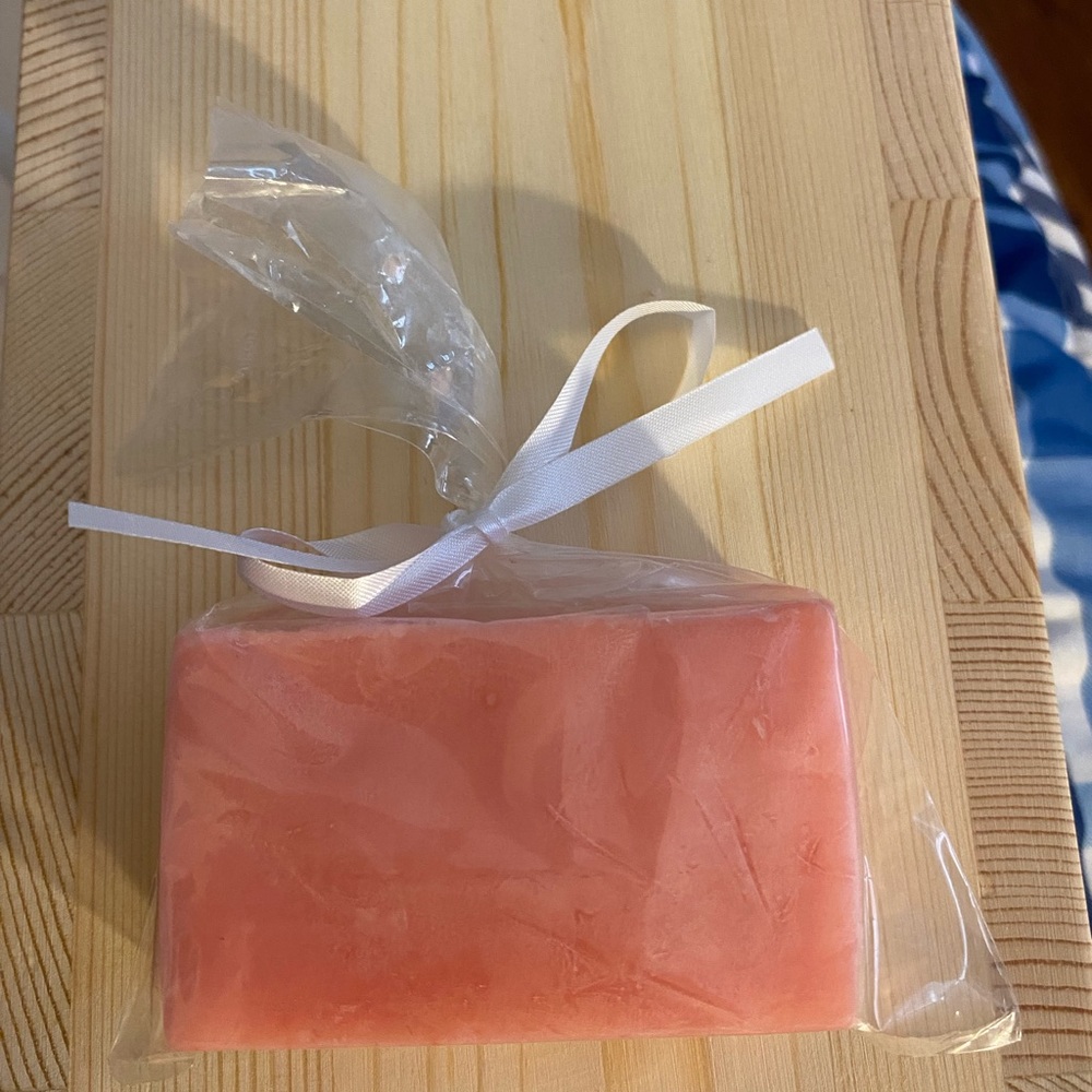Handmade strawberry Shea butter soap